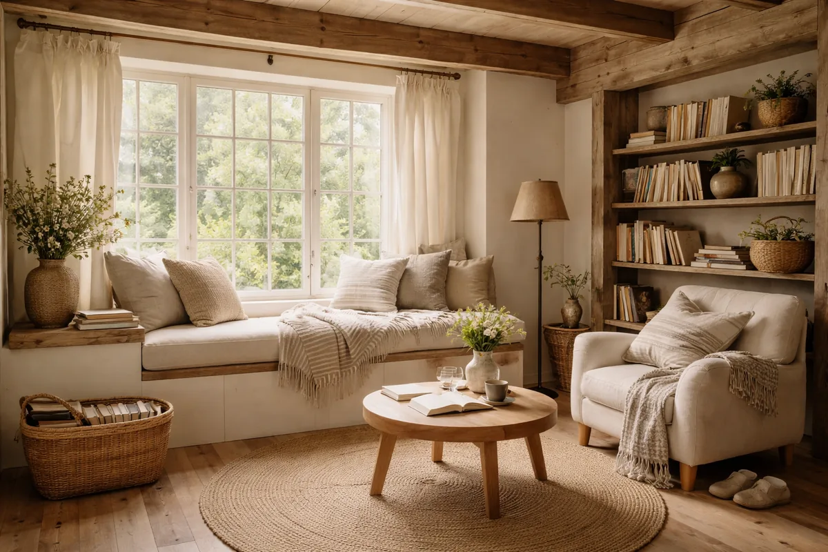 Comment aménager un coin lecture dans une maison de campagne