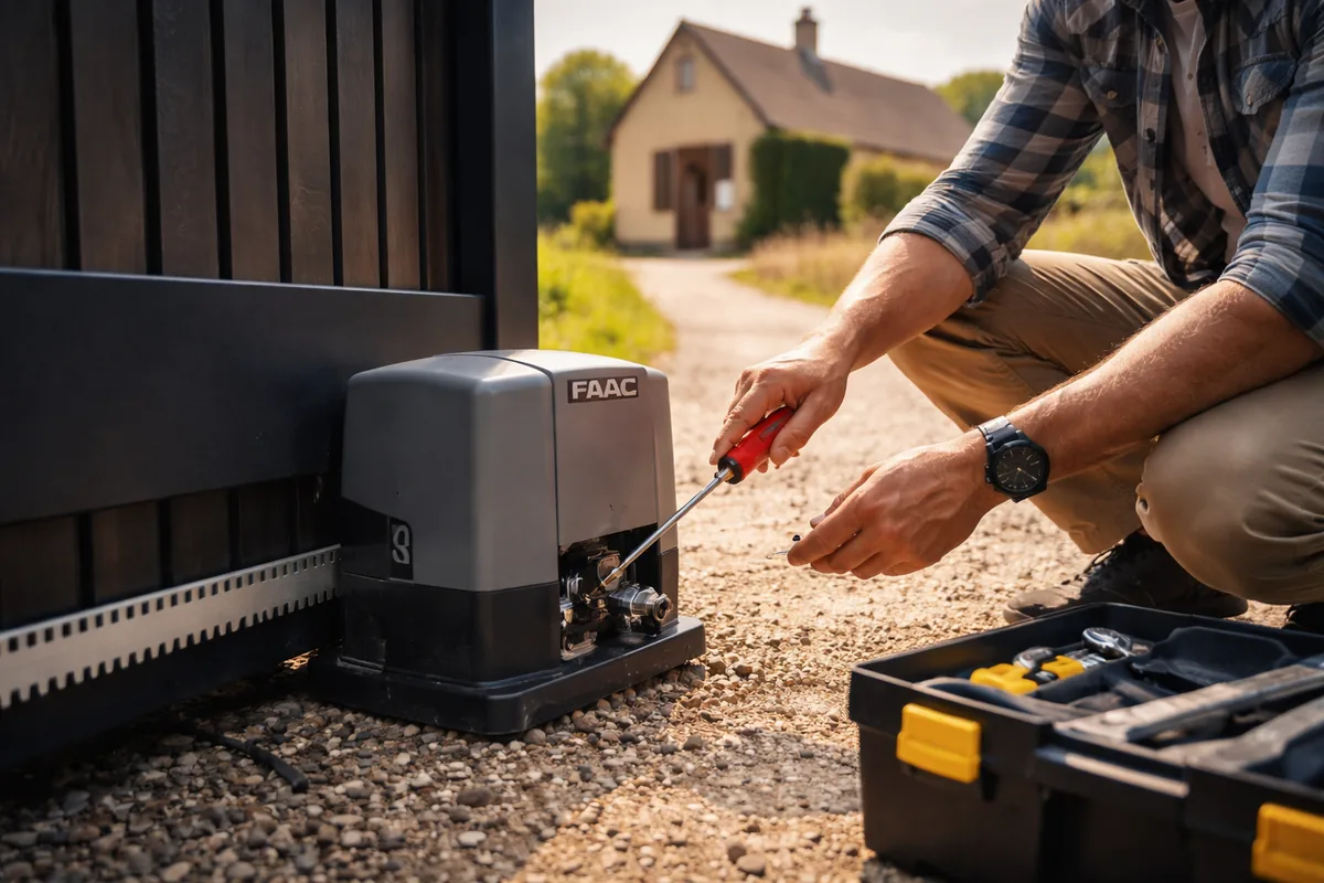 Comment débloquer un moteur de portail FAAC qui ne répond plus ?