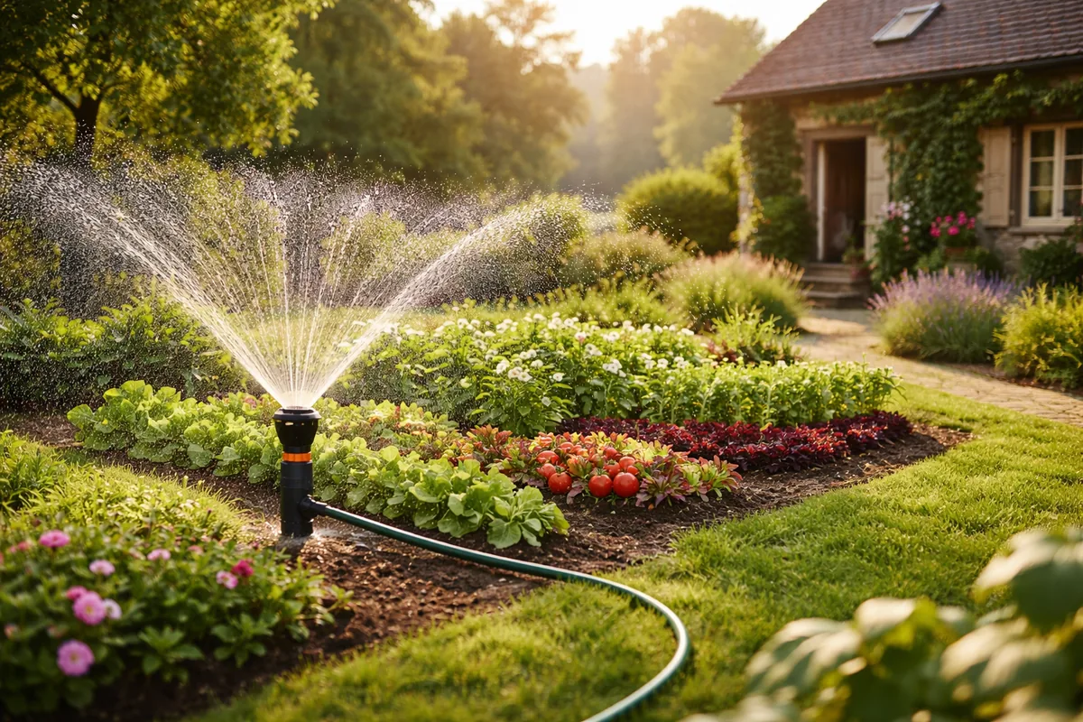 Comment choisir un système d'arrosage automatique pour un jardin de maison de campagne