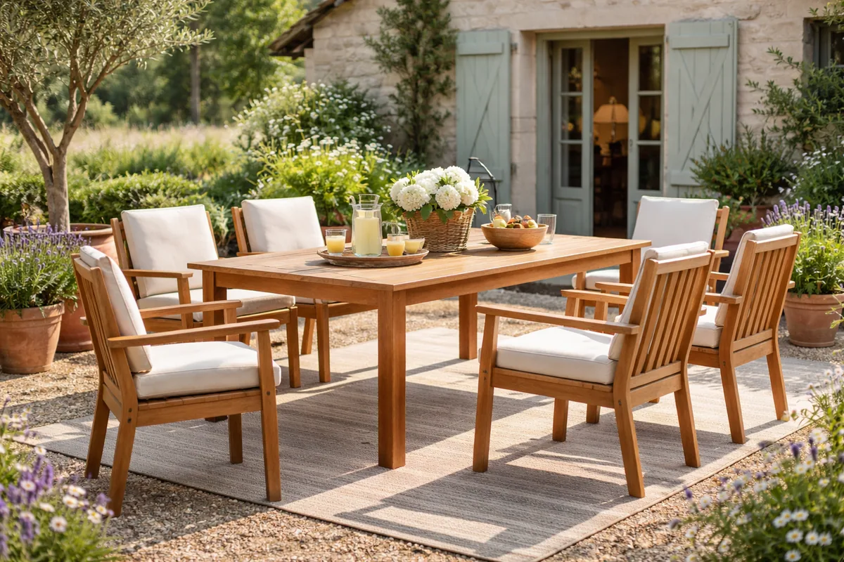 Comment choisir un mobilier de jardin en bois durable pour sa maison de campagne