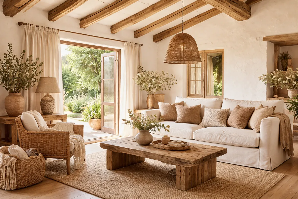 Comment décorer une maison de campagne avec des matériaux naturels