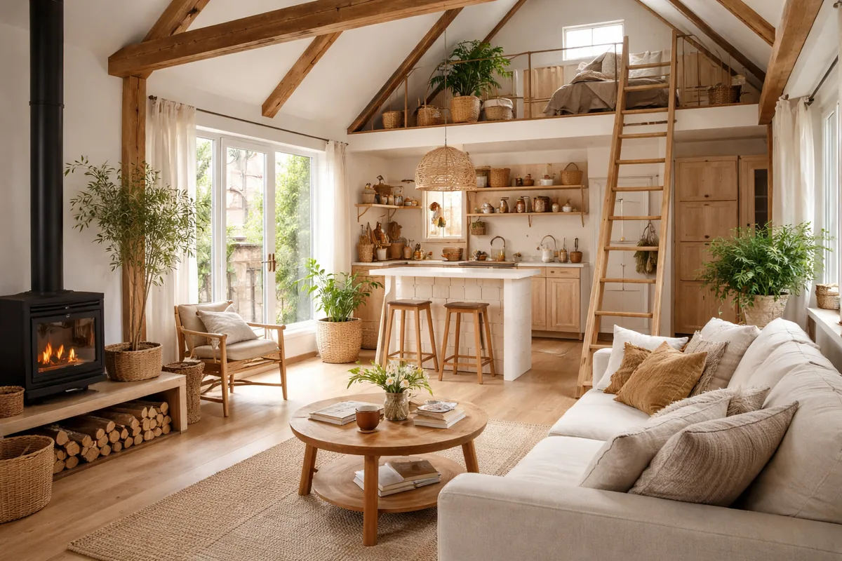 Comment optimiser l'espace dans une maison de campagne de moins de 100 m²