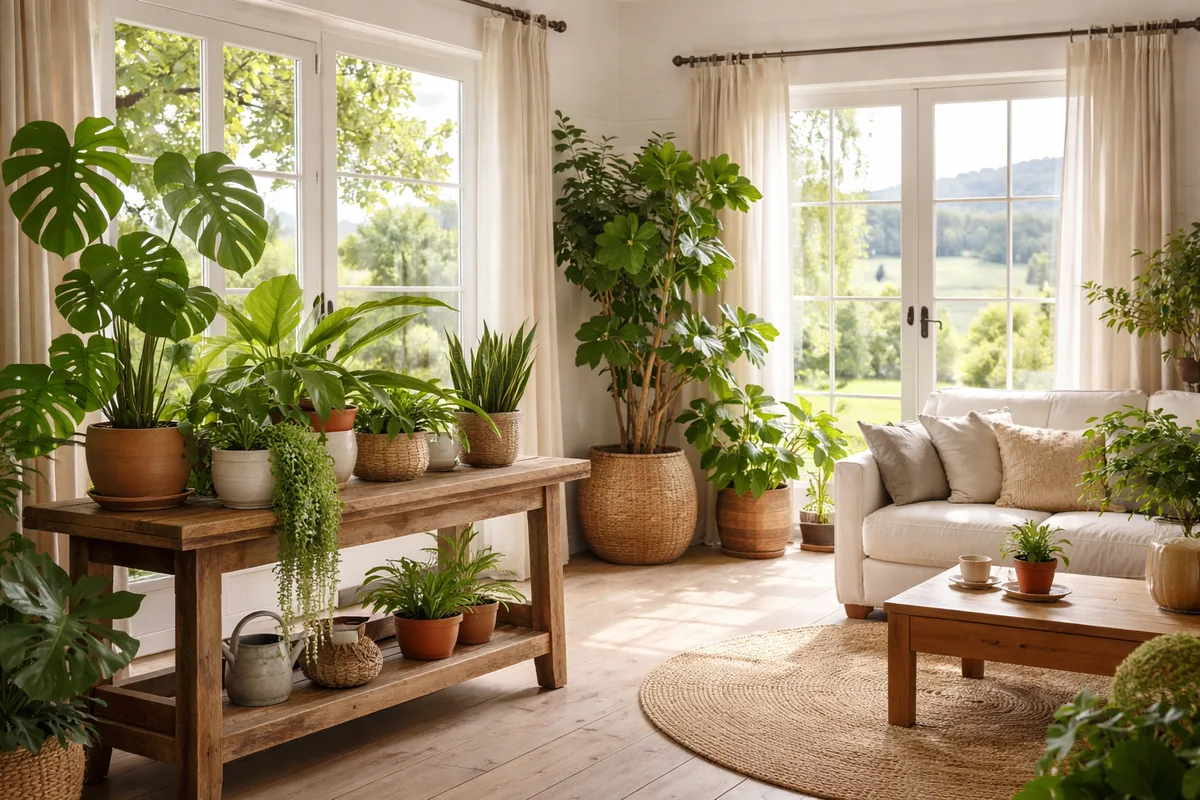Comment choisir les plantes d'intérieur pour une maison en campagne
