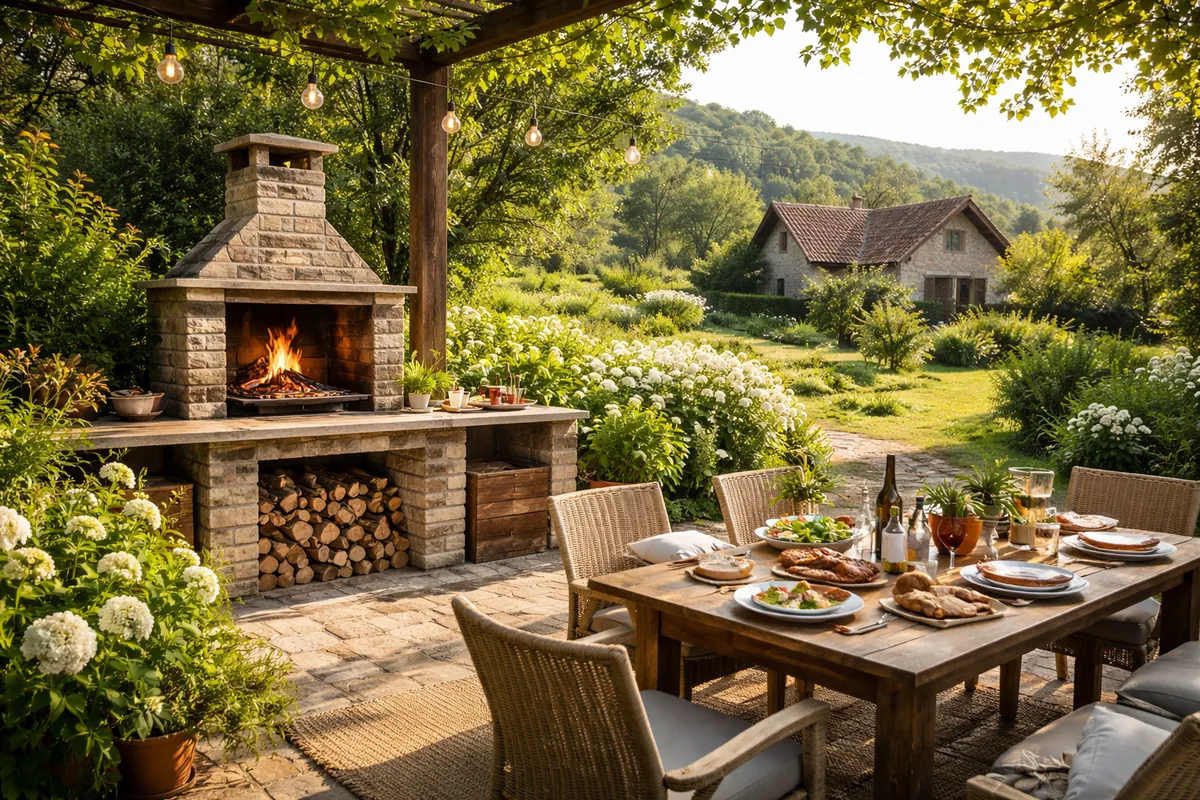 Comment créer un coin barbecue idéal dans votre jardin de maison de campagne