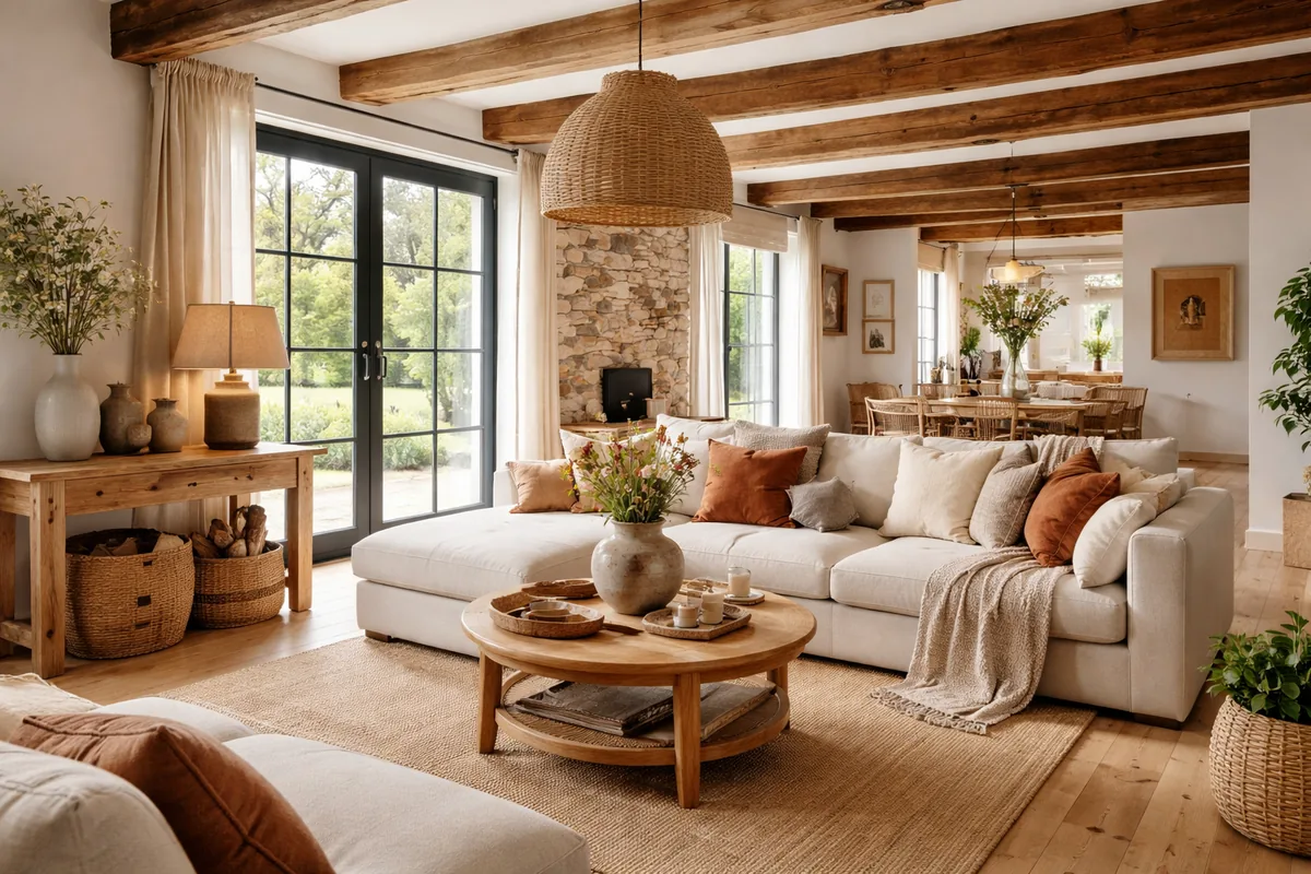 Idées déco pour une maison de campagne moderne et chaleureuse